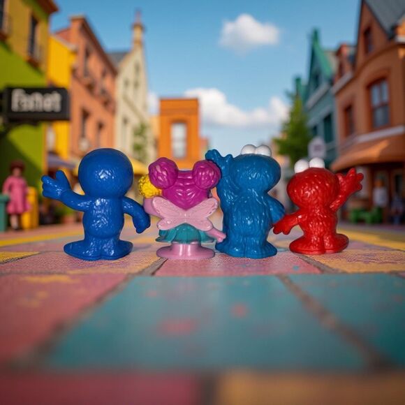 2013/14 Hasbro Sesame Street Workshop Elmo Cookie Grover & Abby Cadabby Figures - Picture 10 of 10